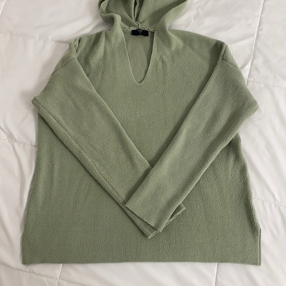 Sage green hooded sweater